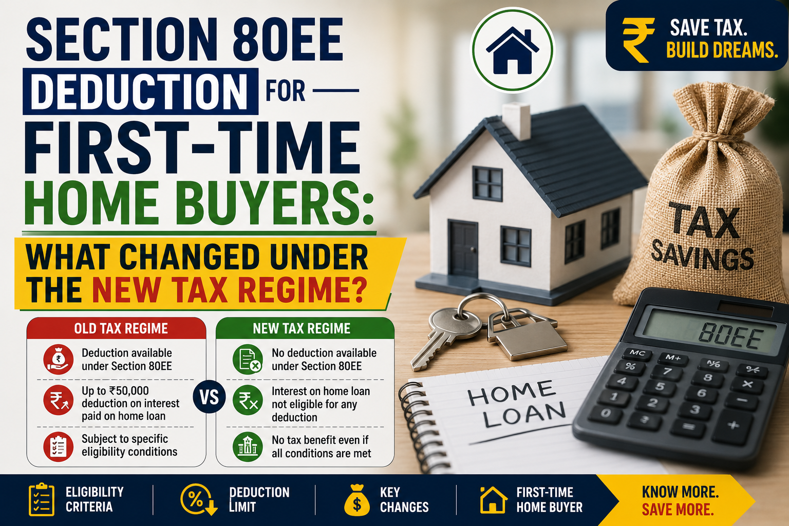 Section 80EE Deduction For First-Time Home Buyers: What Changed Under The New Tax Regime?
